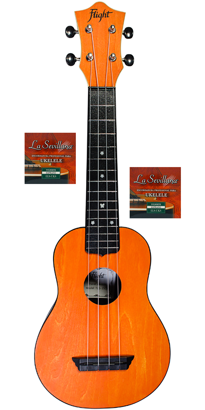 UKELELE FLIGHT TUS35OR 2 SETS ELS-UKS